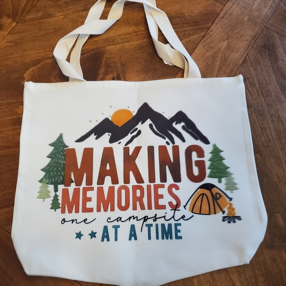 MAKING MEMORIES one campsite AT A TIME Tote Bag - Picture 7 of 7
